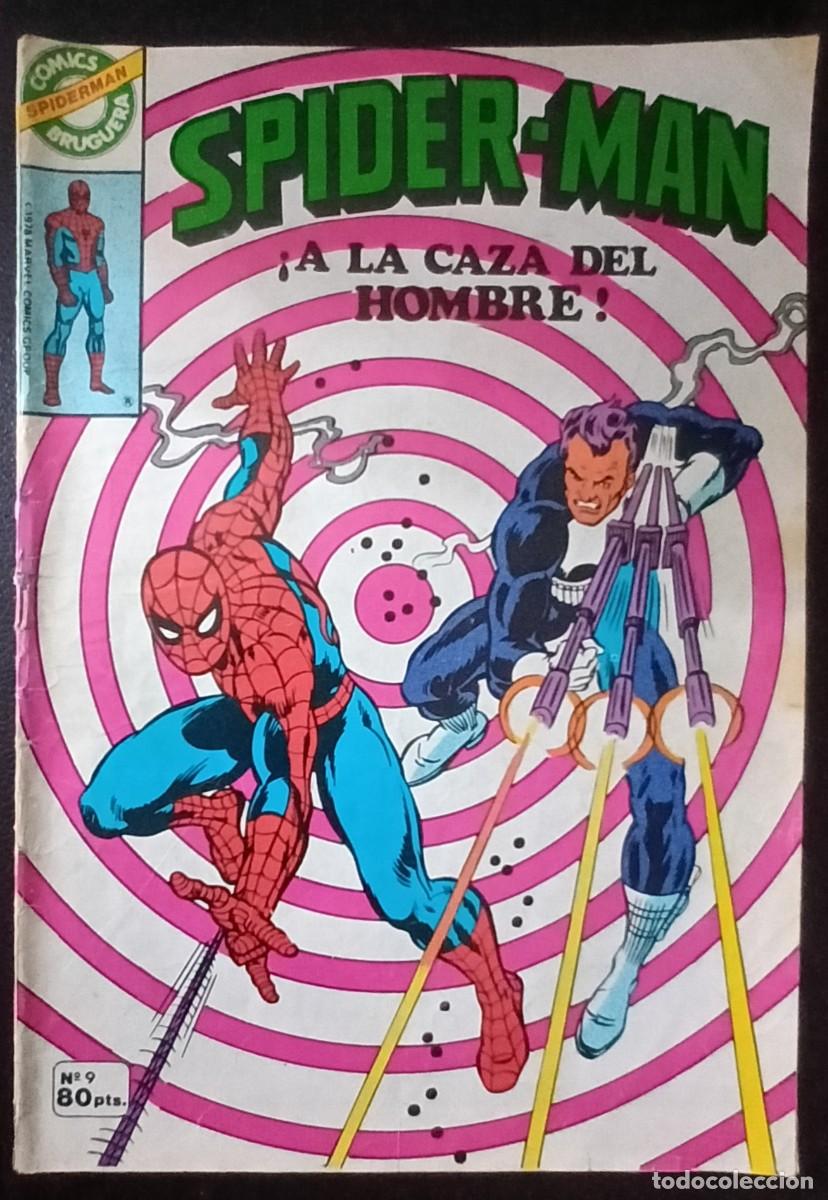 Tebeos: SPIDER-MAN-BRUGUERA- N&ordm; 9 -CON PUNISHER-JOHN ROMITA-R. ANDR&Uacute;-1981-CASI BUENO-DIF&Iacute;CIL-LEA-VEA-1483