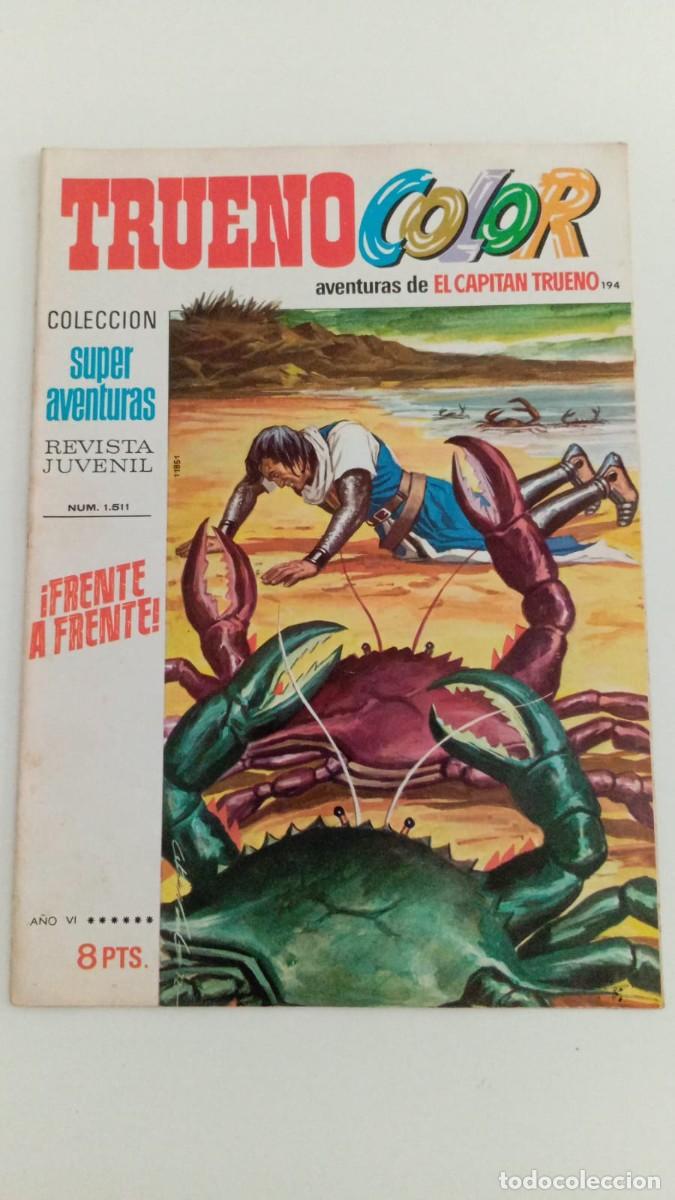 Tebeos: TRUENO COLOR. AVENTURAS DEL CAPITAN TRUENO. N&ordm; 194. EDITORIAL BRUGUERA.