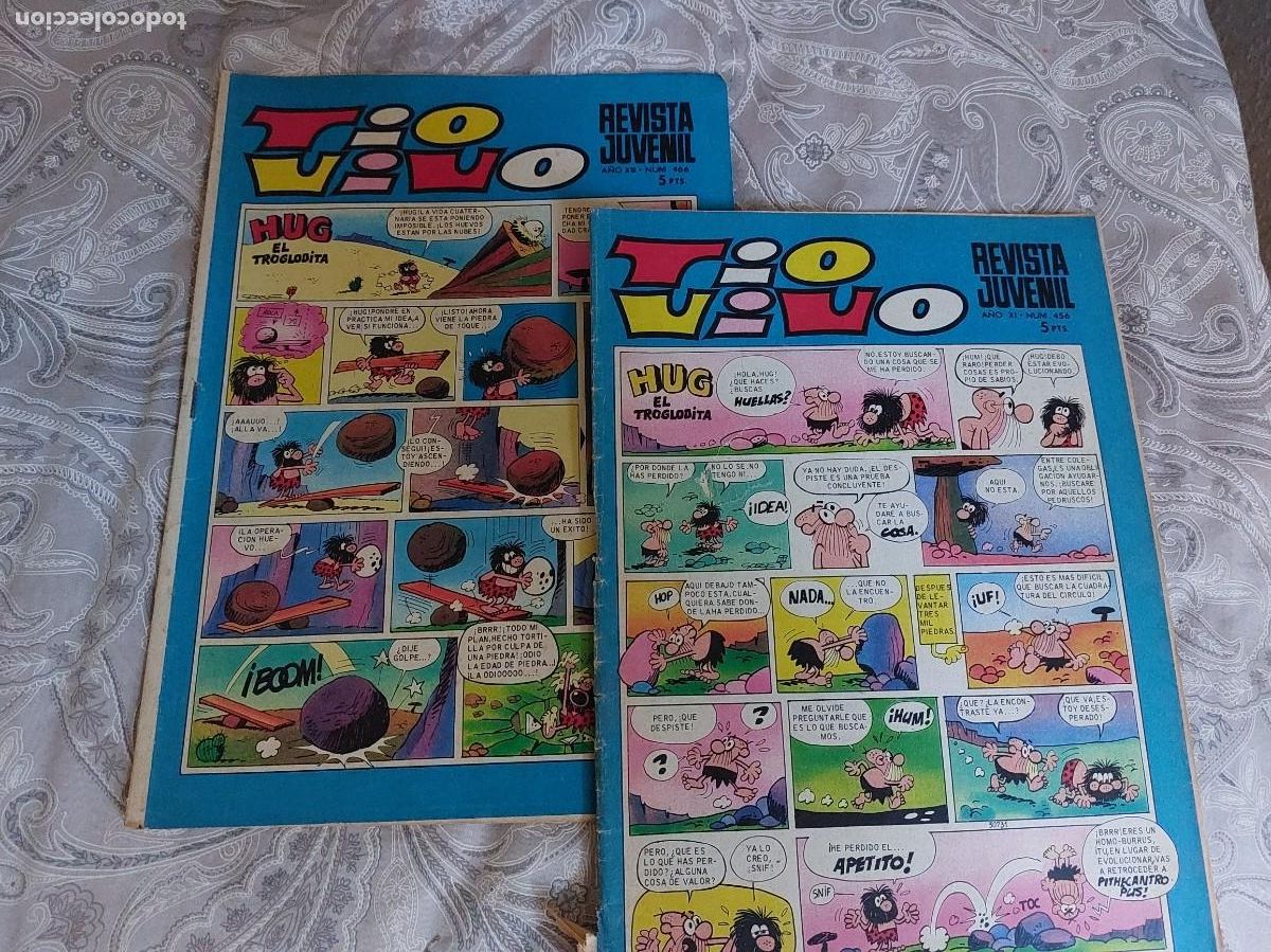 Tebeos: TIO VIVO. 2 EJEMPLARES. N&Uacute;MEROS 456 Y 466