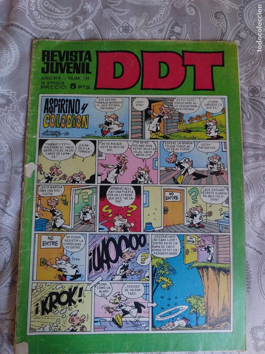 Tebeos: DDT. N&Uacute;MERO 134. A&Ntilde;O XIX