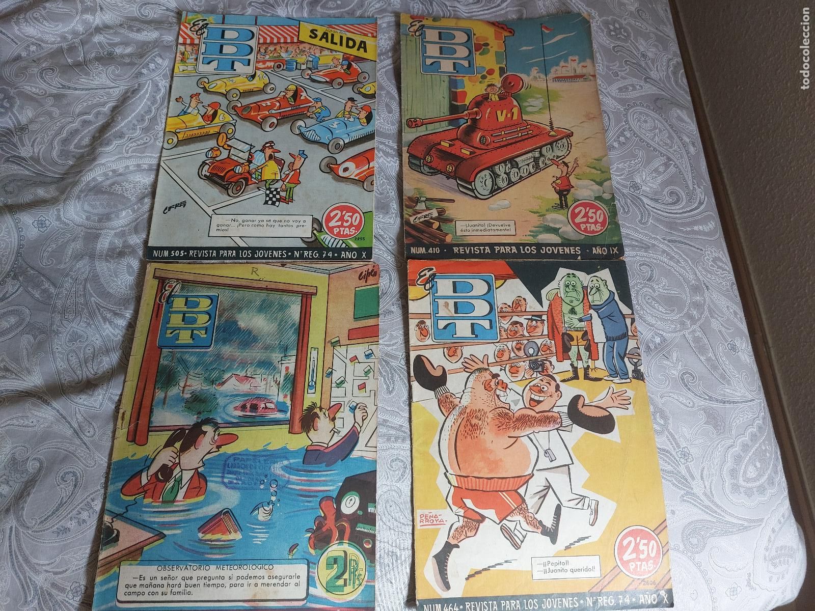 Tebeos: DDT. 4 N&Uacute;MEROS 148, 410, 464 Y 505 .