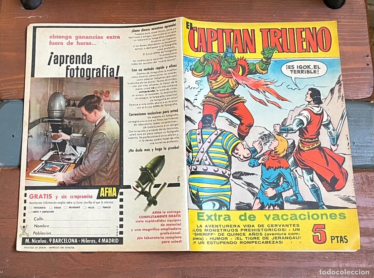 Tebeos: COMIC CAPITAN TRUENO ORIGINAL EXTRA DE VACACIONES 1958