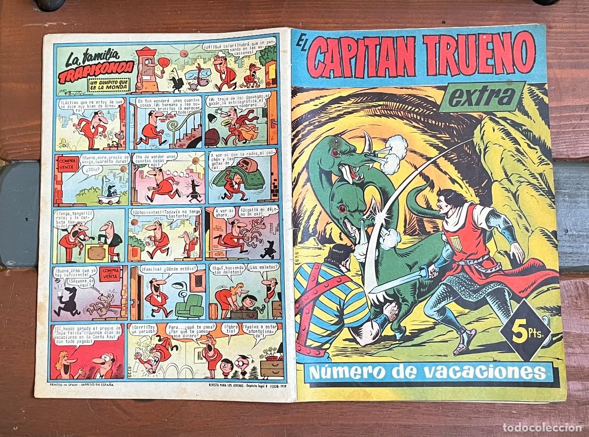 Tebeos: COMIC CAPITAN TRUENO ORIGINAL EXTRA NUMERO DE VACACIONES 1959