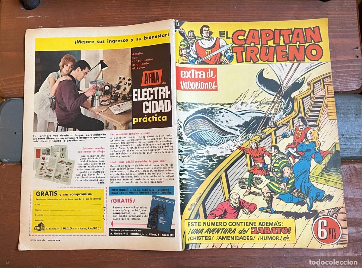 Tebeos: COMIC CAPITAN TRUENO ORIGINAL EXTRA DE VACACIONES 1963
