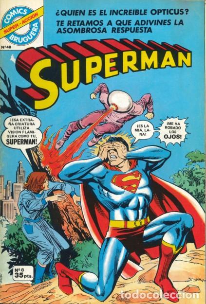 Tebeos: SUPERMAN-C&Oacute;MICS BRUGUERA- N&ordm; 8 -EL LADR&Oacute;N DE LOS OJOS-1979-CORRECTO-DIF&Iacute;CIL-LEA-VEA-1499