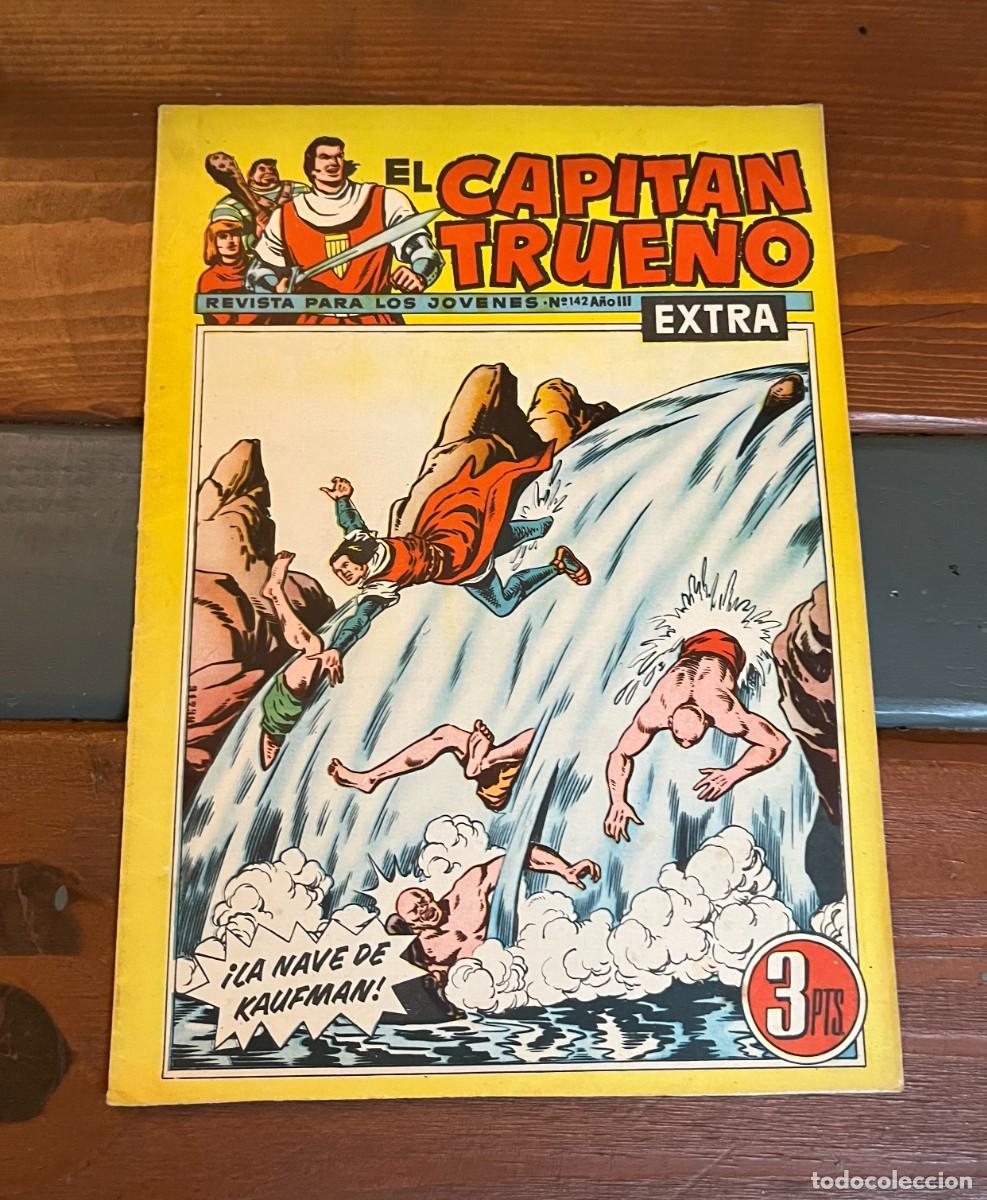 Tebeos: COMIC CAPITAN TRUENO 142 EXTRA 1962 ORIGINAL ERROR TRIPLE CUBIERTA - Foto 2