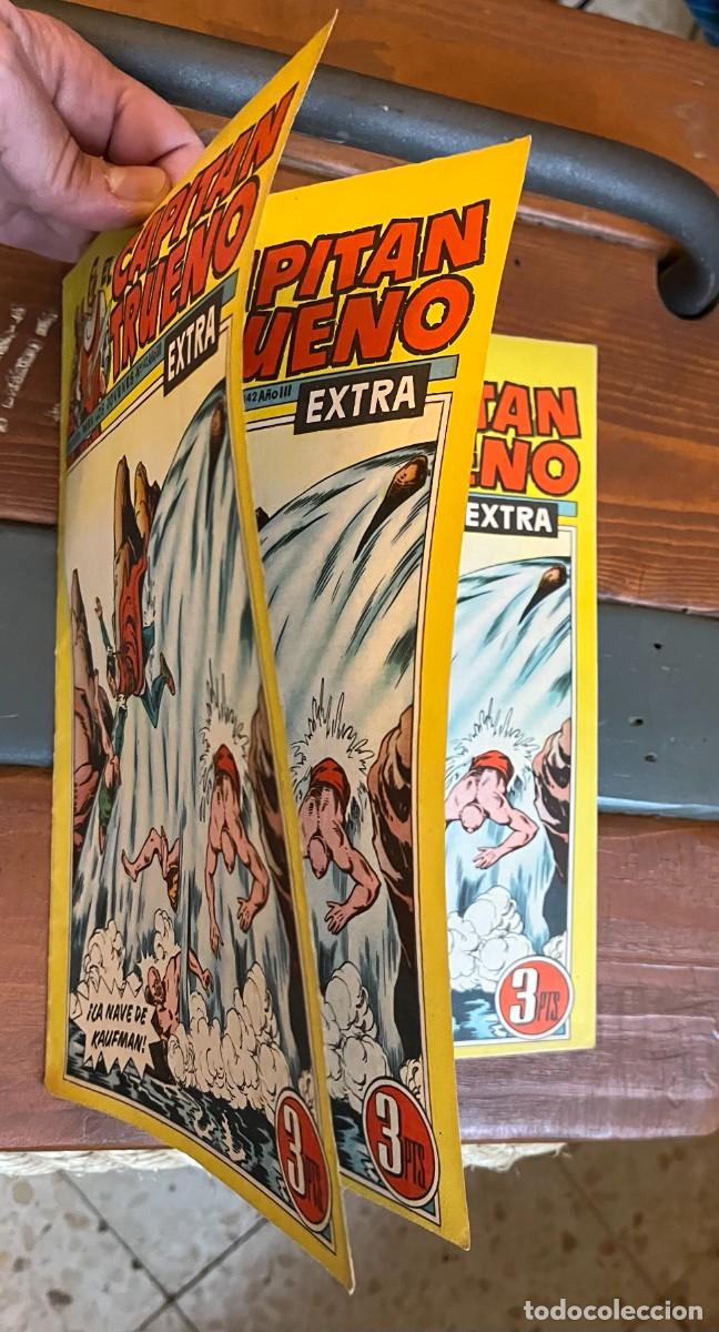 Tebeos: COMIC CAPITAN TRUENO 142 EXTRA 1962 ORIGINAL ERROR TRIPLE CUBIERTA - Foto 3
