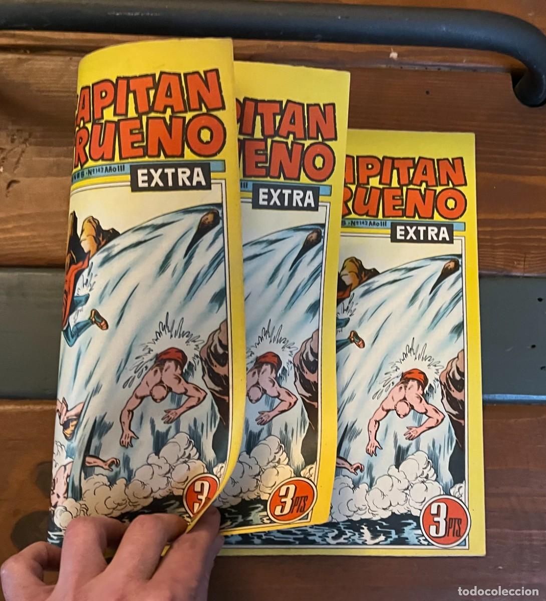 Tebeos: COMIC CAPITAN TRUENO 142 EXTRA 1962 ORIGINAL ERROR TRIPLE CUBIERTA - Foto 4