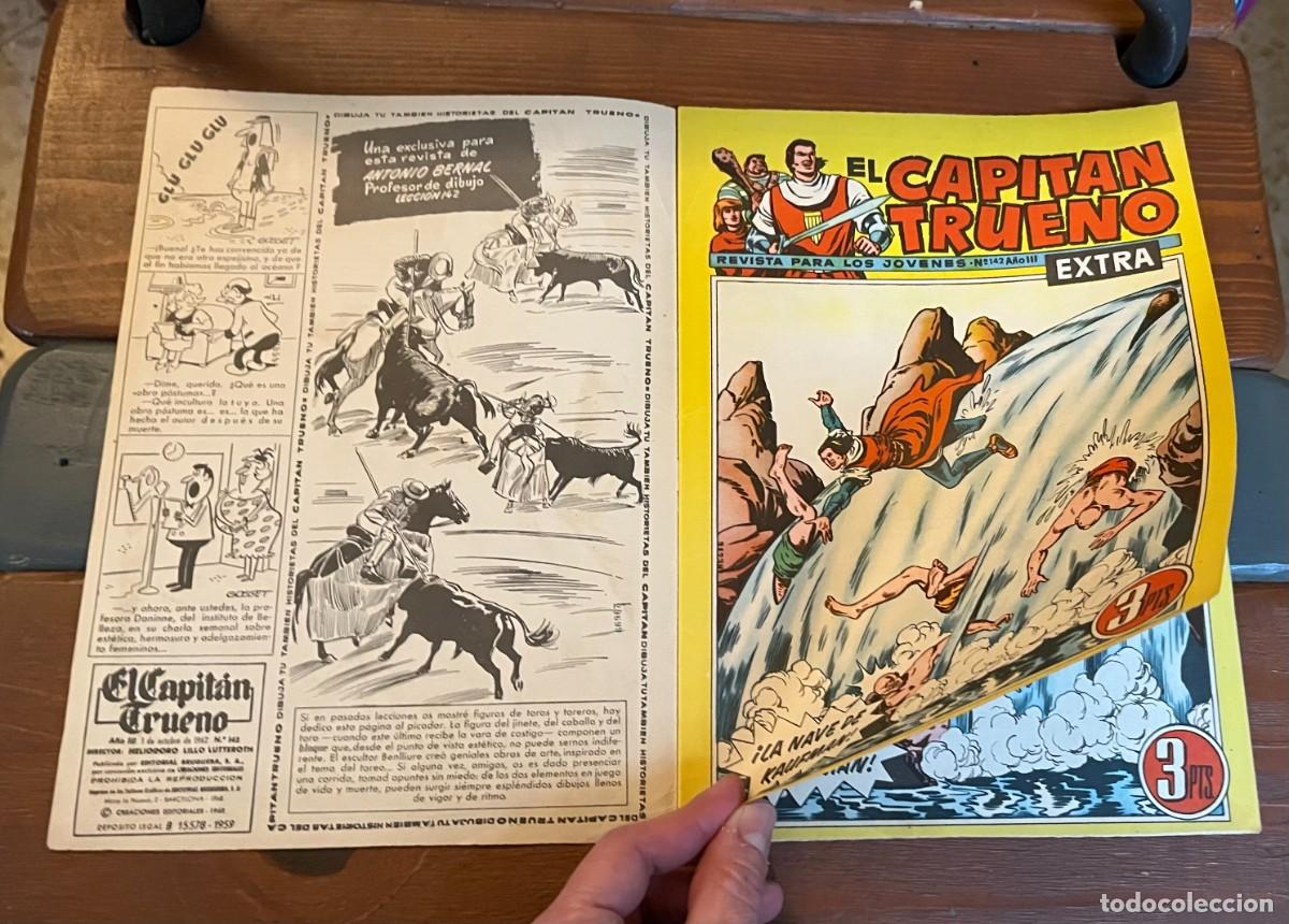 Tebeos: COMIC CAPITAN TRUENO 142 EXTRA 1962 ORIGINAL ERROR TRIPLE CUBIERTA - Foto 5