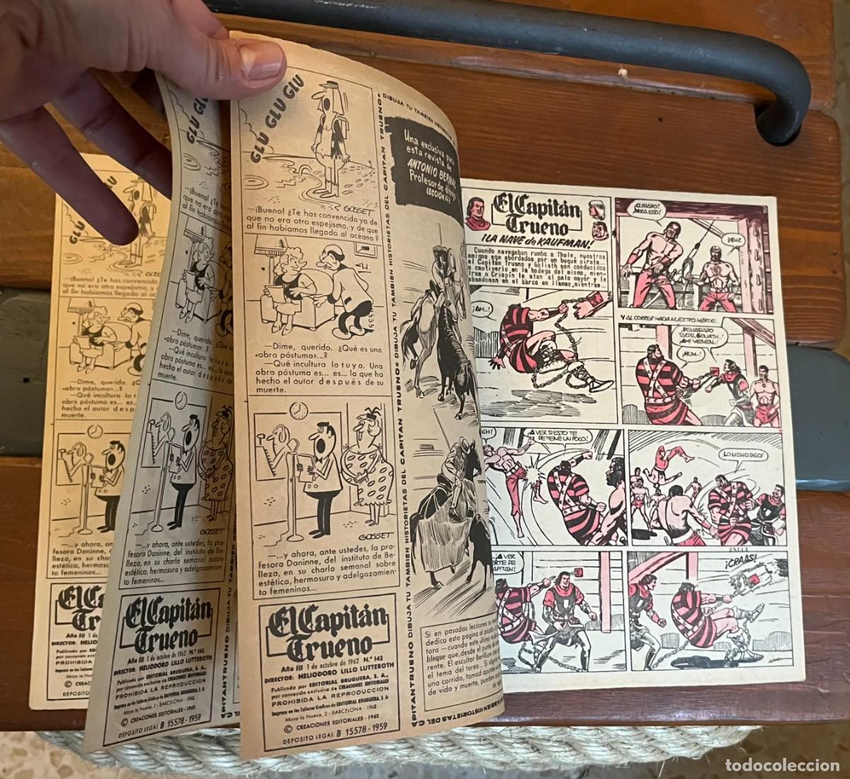 Tebeos: COMIC CAPITAN TRUENO 142 EXTRA 1962 ORIGINAL ERROR TRIPLE CUBIERTA - Foto 7