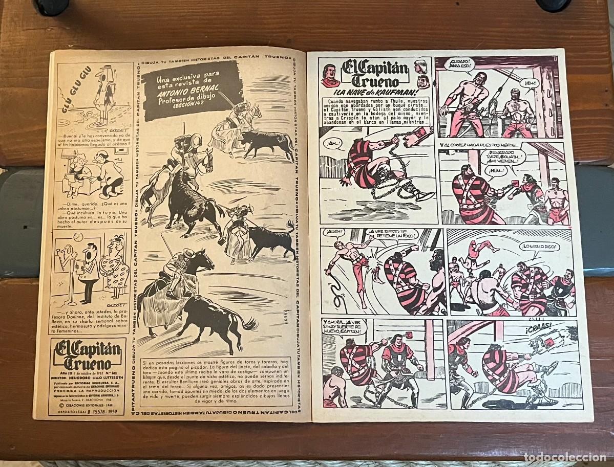 Tebeos: COMIC CAPITAN TRUENO 142 EXTRA 1962 ORIGINAL ERROR TRIPLE CUBIERTA - Foto 8
