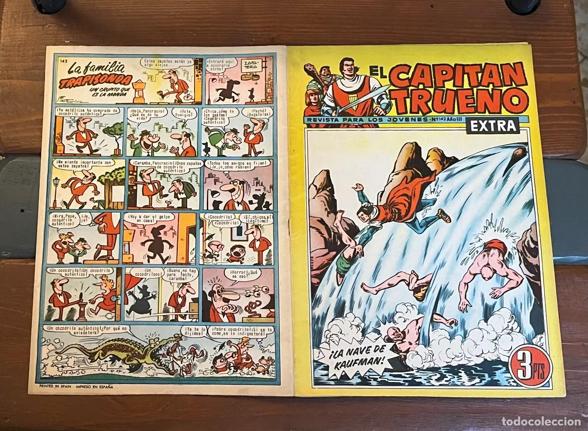 Tebeos: COMIC CAPITAN TRUENO 142 EXTRA 1962 ORIGINAL ERROR TRIPLE CUBIERTA - Foto 20