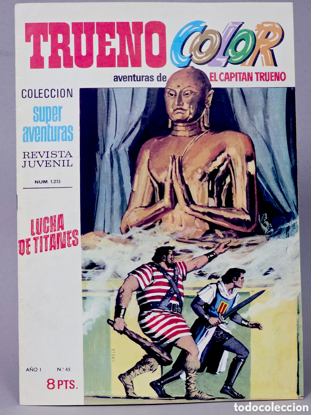Tebeos: EXCELENTE ESTADO EL CAPITAN TRUENO COLOR 45 LUCHA DE TITANES 1213 GRAPA BRUGUERA