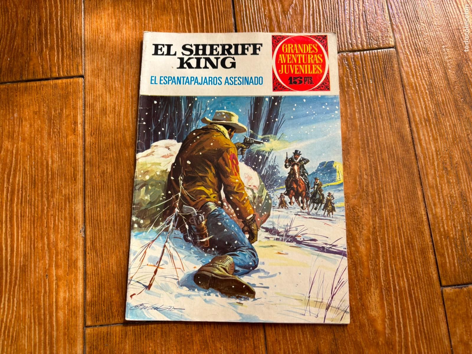 Tebeos: GRANDES AVENTURAS JUVENILES N&ordm; 40 EL SHERIFF KING EL ESPANTAP&Aacute;JAROS ASESINADO EDITORIAL BRUGUERA