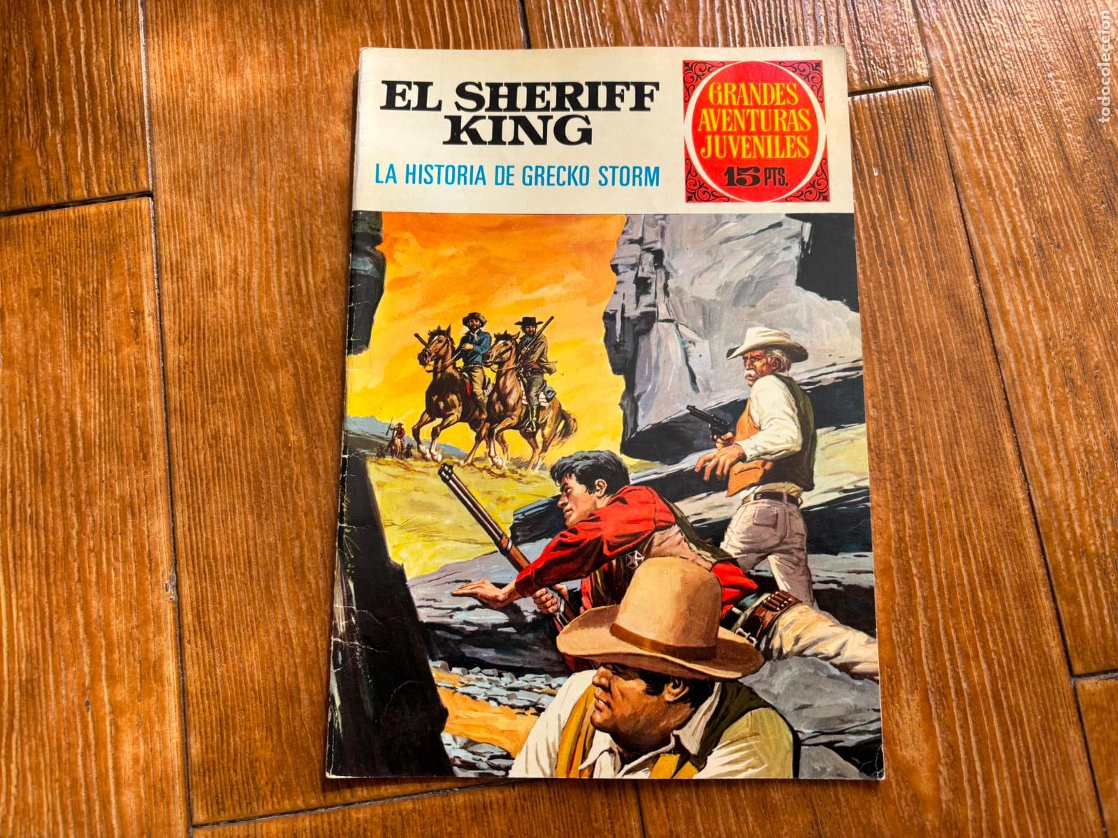 Tebeos: GRANDES AVENTURAS JUVENILES N&ordm; 20 EL SHERIFF KING LA HISTORIA DE GRECKO STORM EDITORIAL BRUGUERA