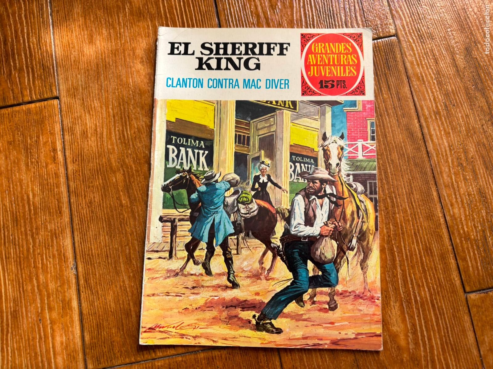 Tebeos: GRANDES AVENTURAS JUVENILES N&ordm; 14 EL SHERIFF KING EDITORIAL BRUGUERA