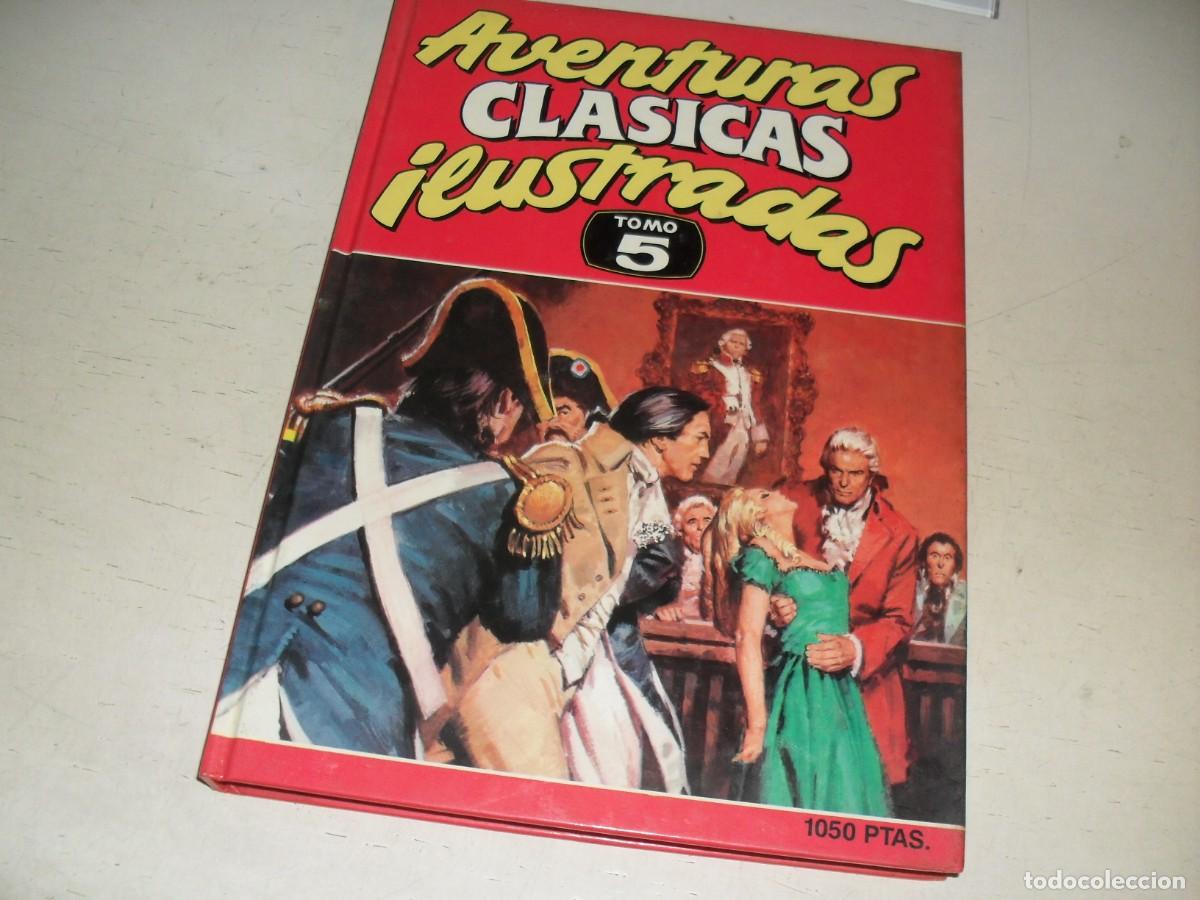 Tebeos: TOMO 5,DE 5,AVENTURAS CLASICAS ILUSTRADAS,CON 7 JOYAS LITERARIAS.EDICIONES B,1988