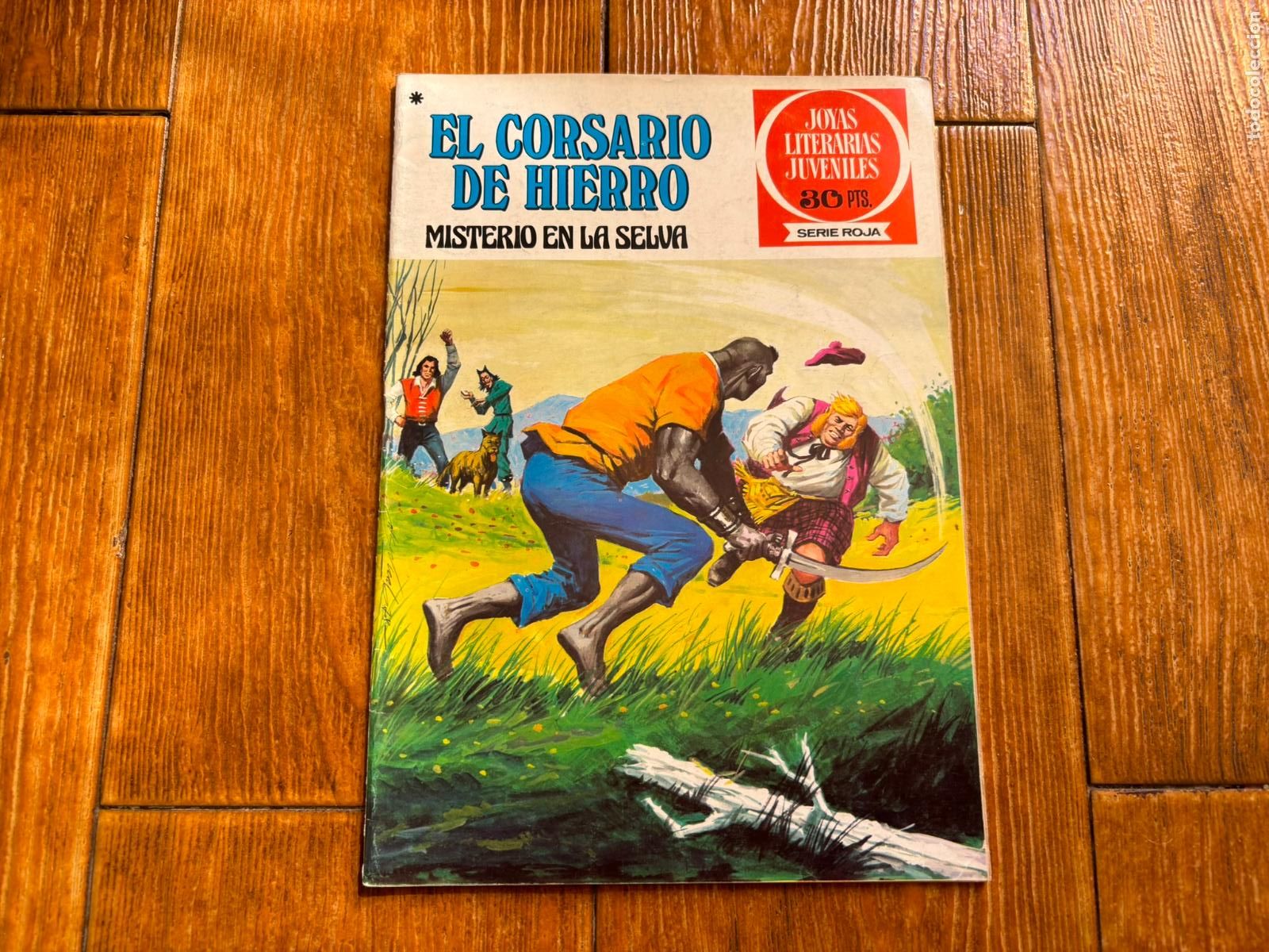 Tebeos: EL CORSARIO DE HIERRO N&ordm; 48 JOYAS LITERARIAS JUVENILES SERIE ROJA EDITORIAL BRUGUERA