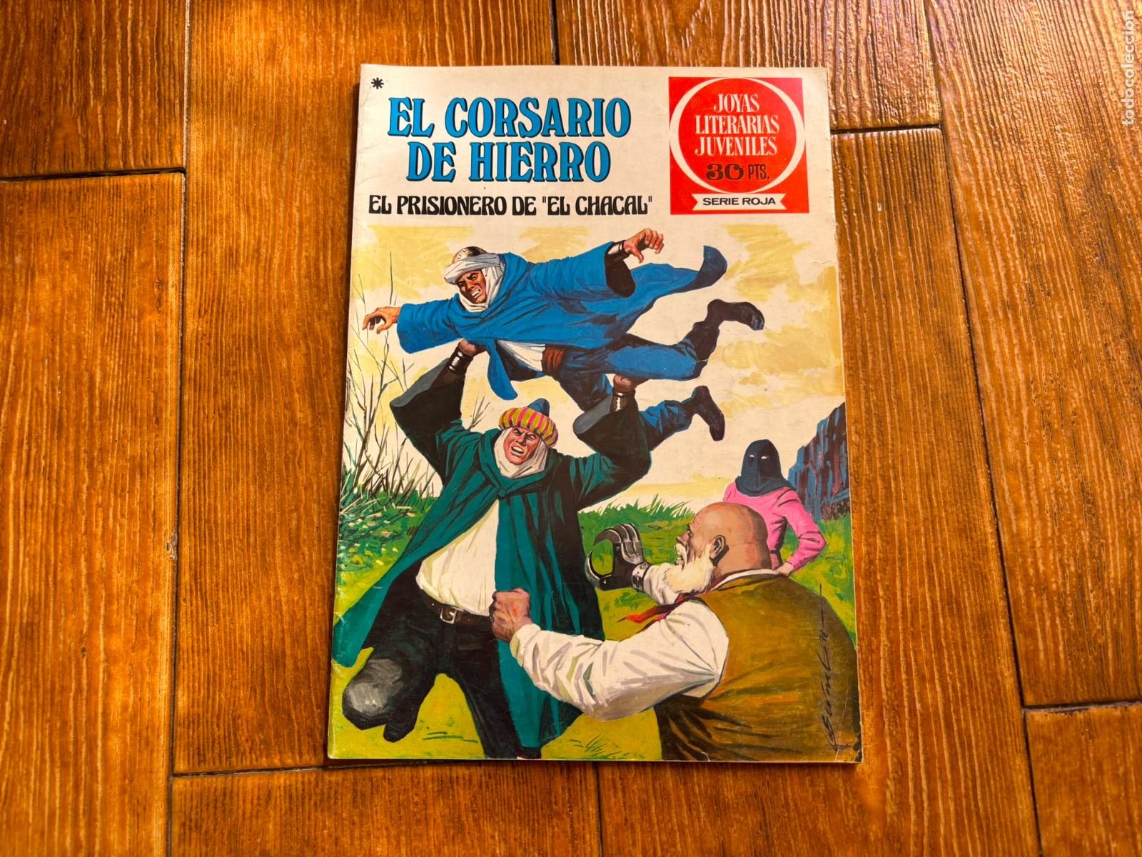 Tebeos: EL CORSARIO DE HIERRO N&ordm; 47 JOYAS LITERARIAS JUVENILES SERIE ROJA EDITORIAL BRUGUERA