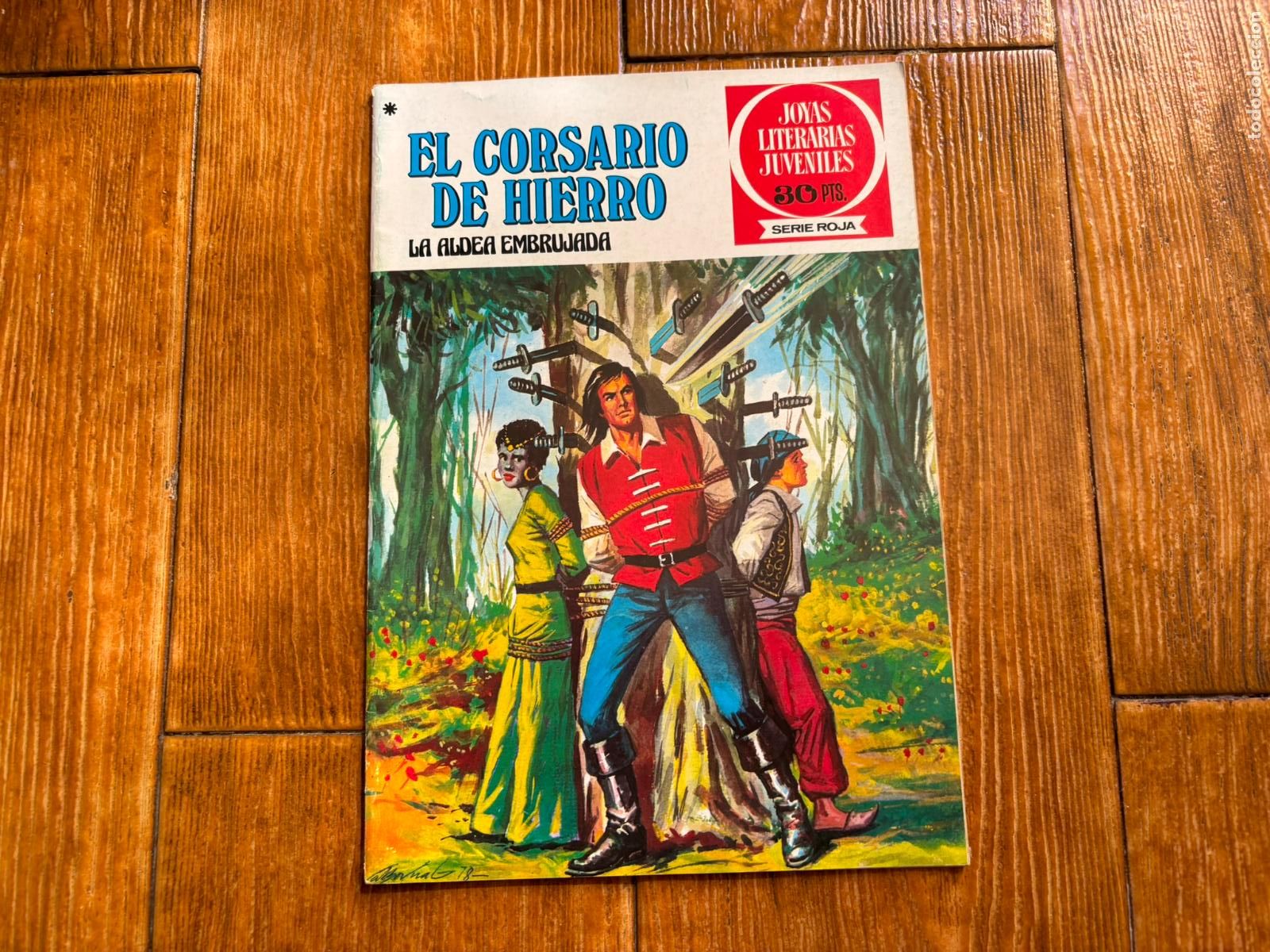 Tebeos: EL CORSARIO DE HIERRO N&ordm; 40 JOYAS LITERARIAS JUVENILES SERIE ROJA EDITORIAL BRUGUERA