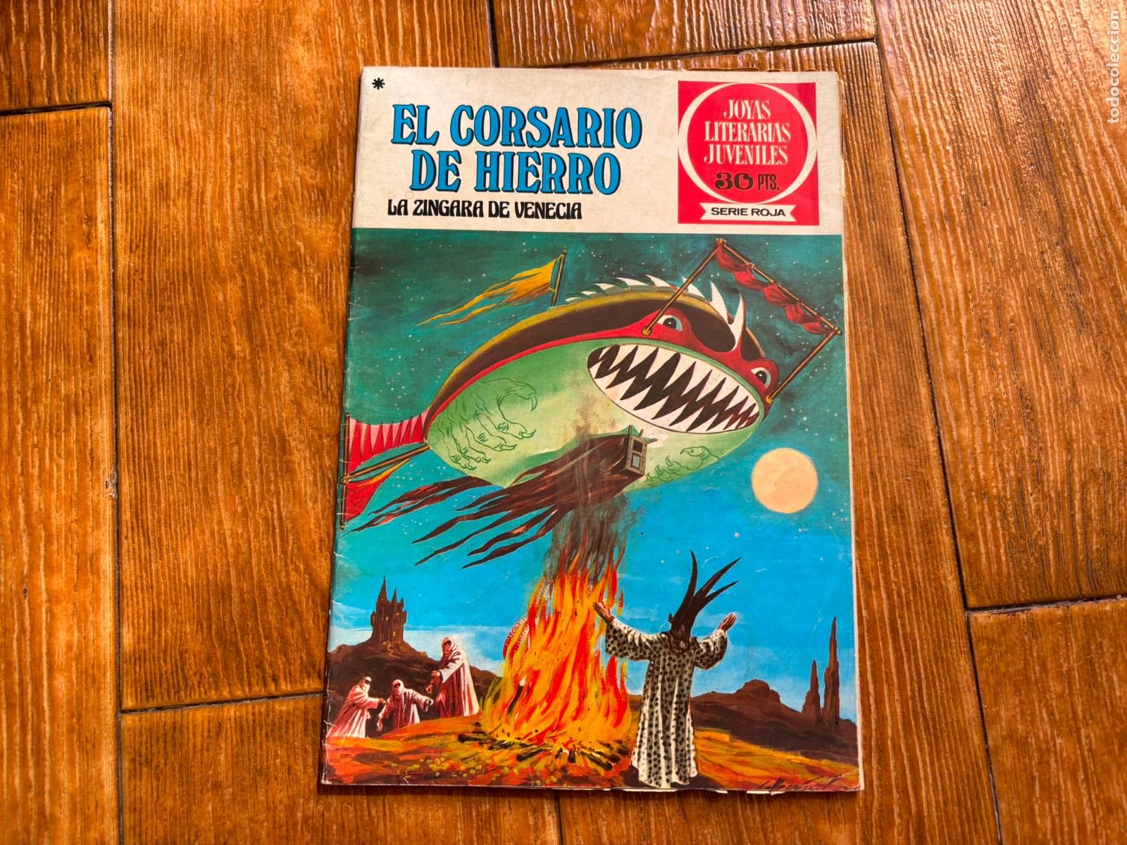 Tebeos: EL CORSARIO DE HIERRO N&ordm; 39 JOYAS LITERARIAS JUVENILES SERIE ROJA EDITORIAL BRUGUERA