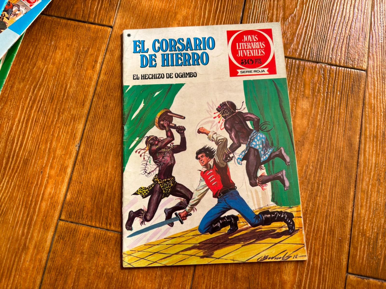Tebeos: EL CORSARIO DE HIERRO N&ordm; 36 JOYAS LITERARIAS JUVENILES SERIE ROJA EDITORIAL BRUGUERA