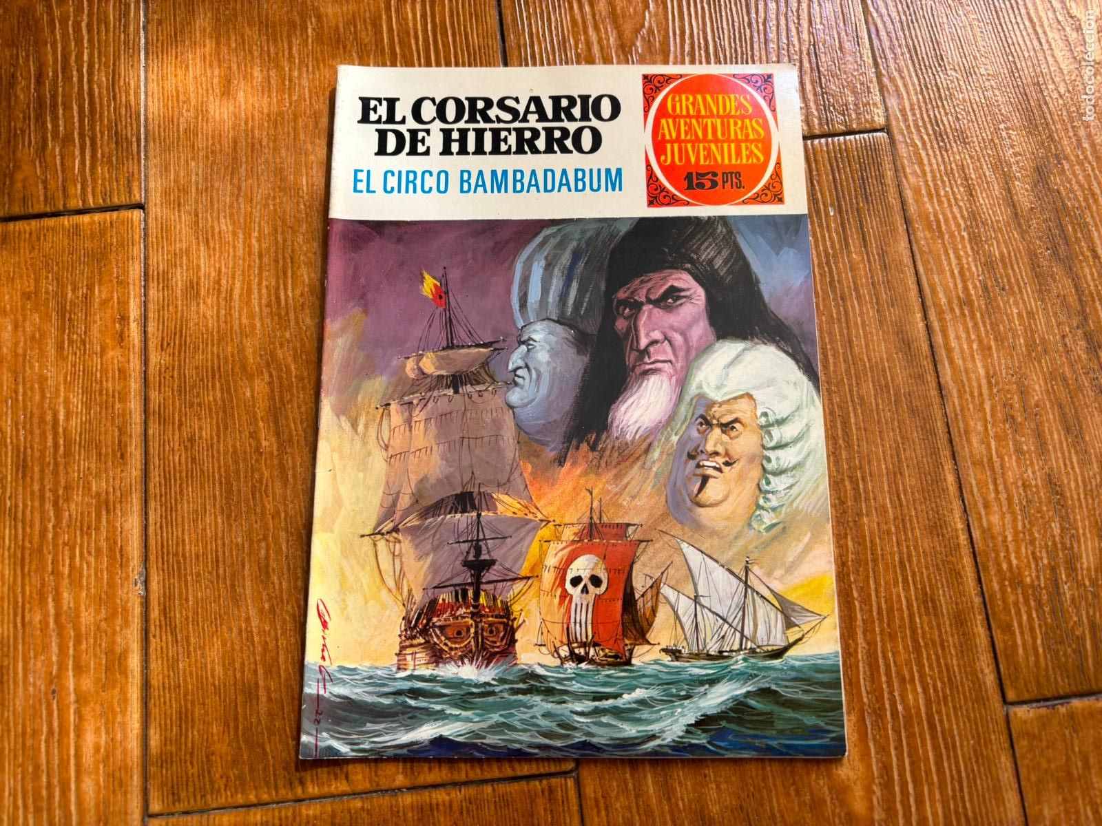 Tebeos: GRANDES AVENTURAS JUVENILES N&ordm; 25 EL CORSARIO DE HIERRO EDITORIAL BRUGUERA
