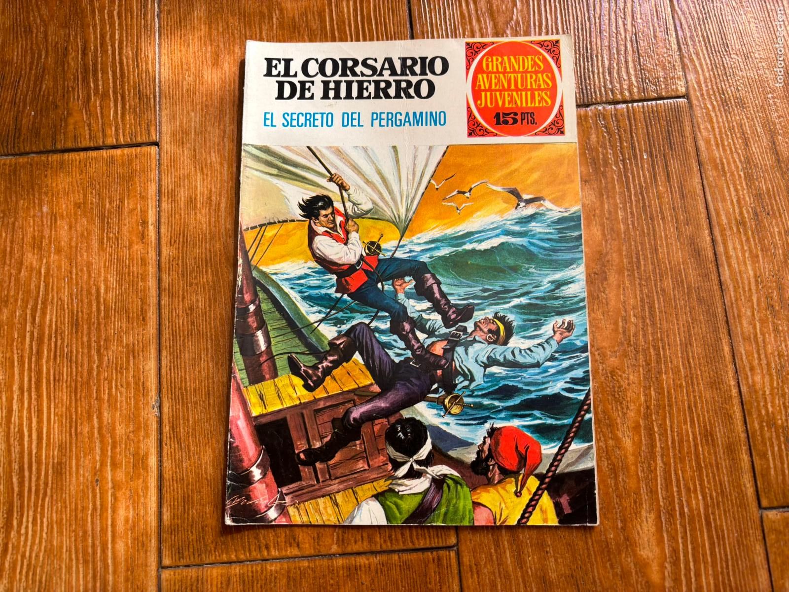 Tebeos: GRANDES AVENTURAS JUVENILES N&ordm; 15 EL CORSARIO DE HIERRO EDITORIAL BRUGUERA