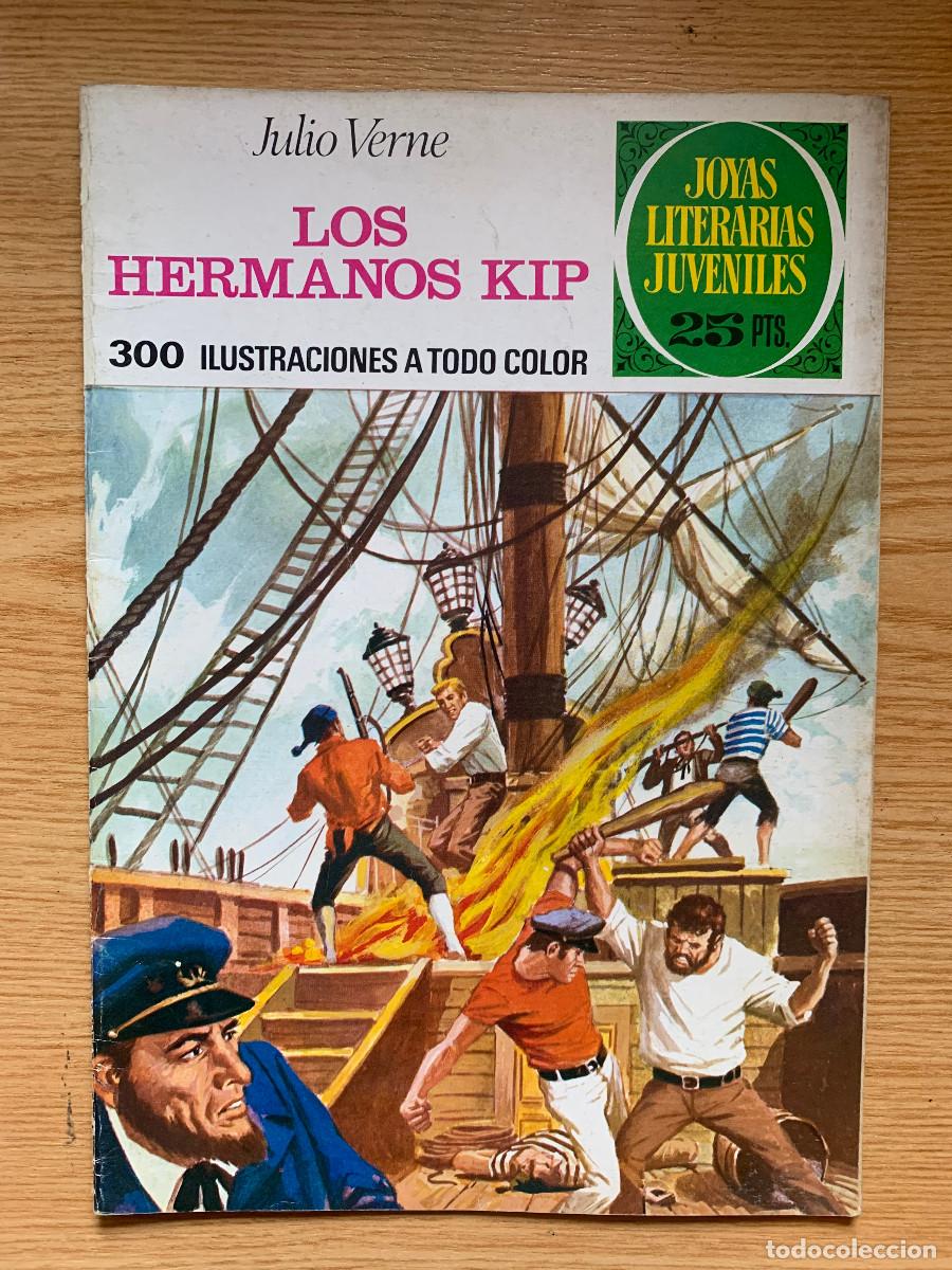 Tebeos: Joyas Literarias Juveniles n&ordm; 158: Los Hermanos Kip de Julio Verne - 1&ordf; Edici&oacute;n - D3 Muy Buen Estado