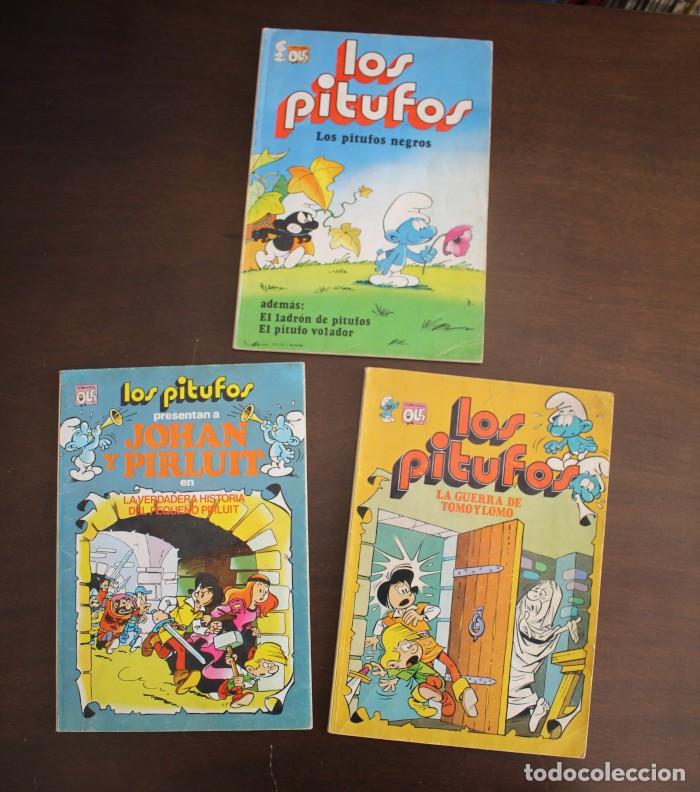 Tebeos: LOTE 3 COMICS LOS PITUFOS JOHAN Y PIRLUIT BRUGUERA 2 13 16