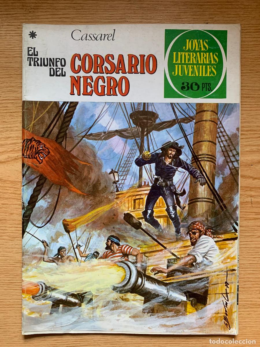 Tebeos: Joyas Literarias Juveniles n&ordm; 185: El Triundo del Corsario Negro de Cassarel - 1&ordf; Edici&oacute;n 1978