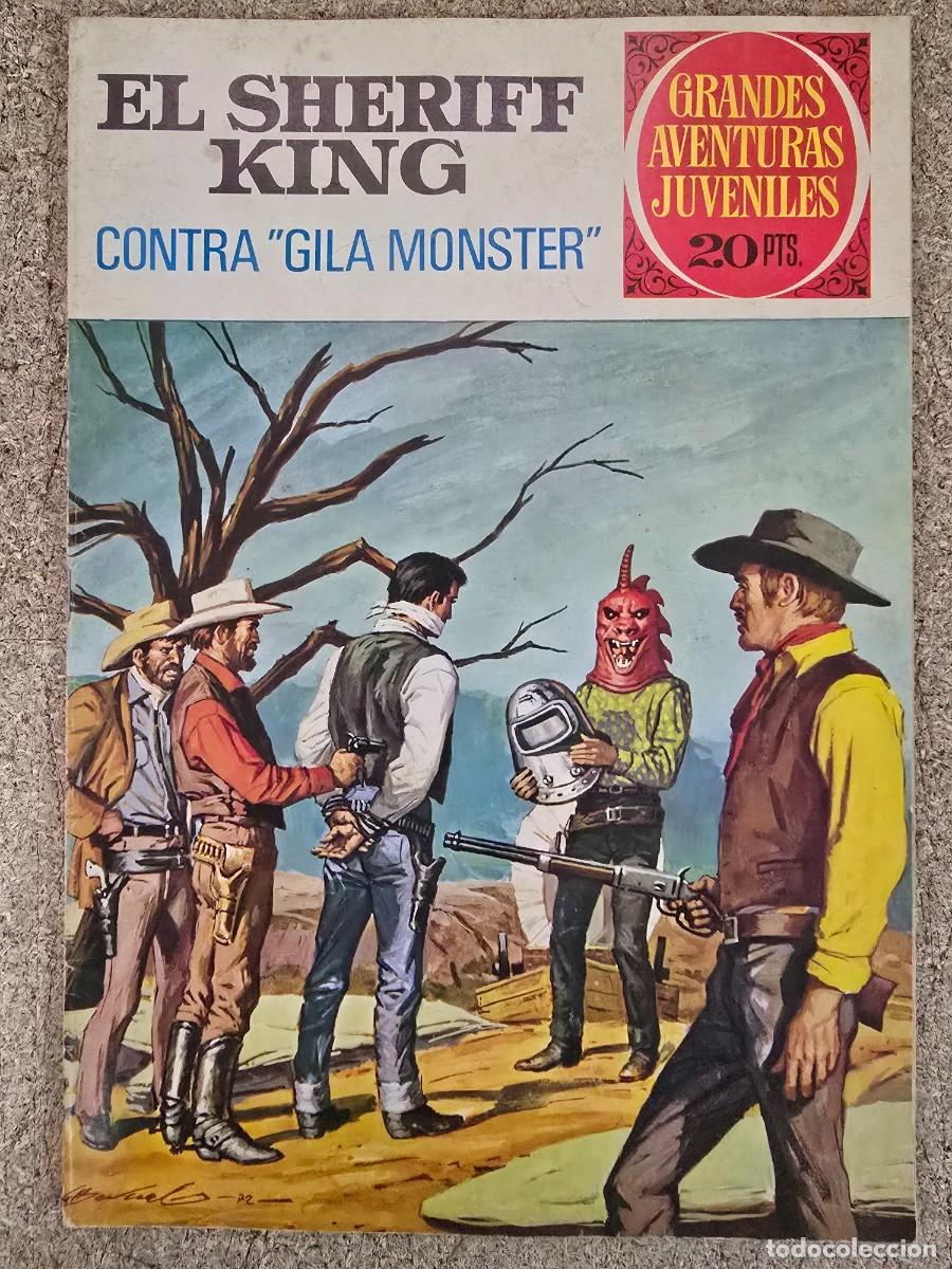 Tebeos: Sheriff King 24.Contra Gila Monster.Bruguera 20 pts.2&ordm; edicion