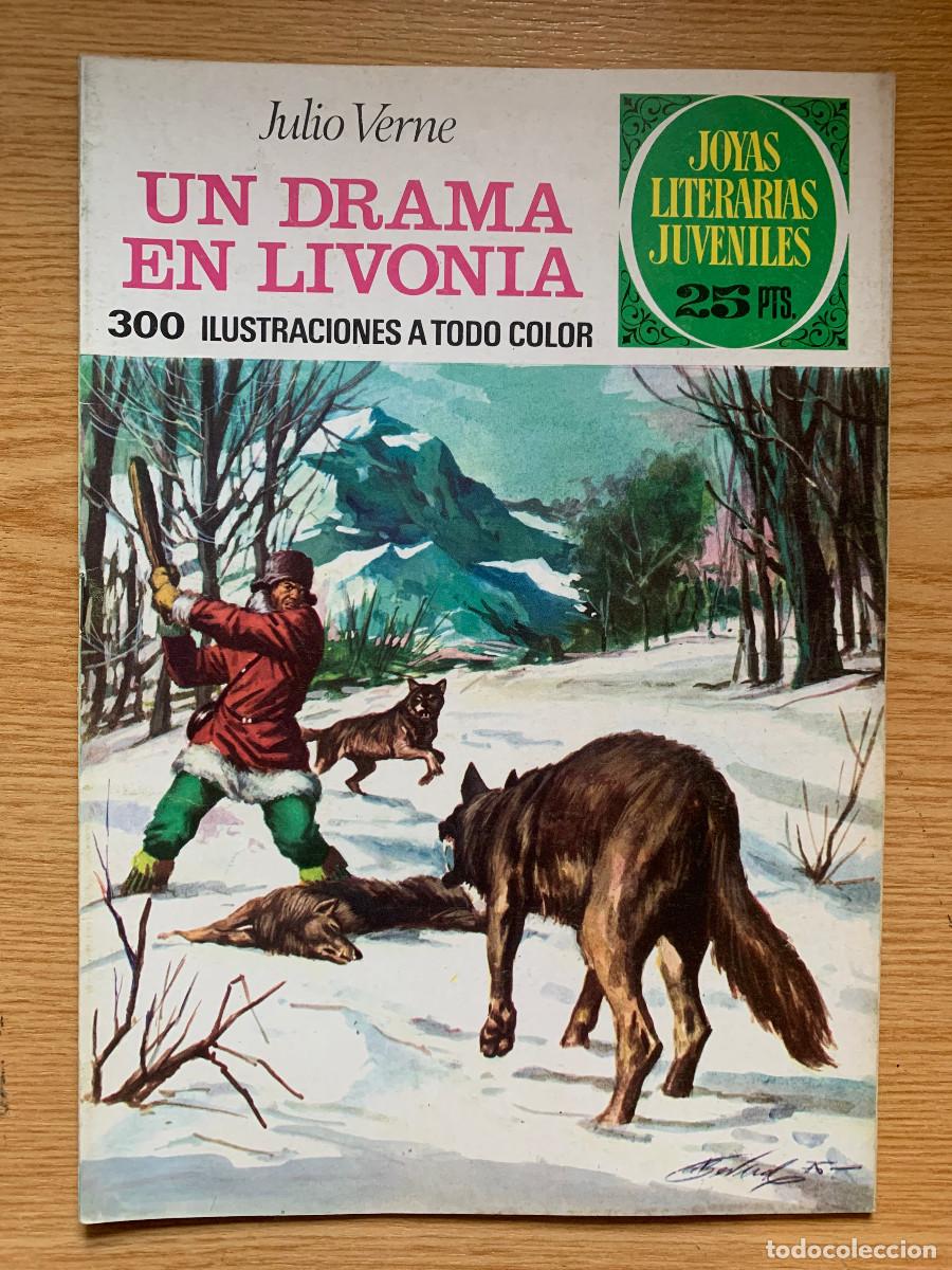 Tebeos: Joyas Literarias Juveniles n&ordm; 161: Un Drama en Livonia de Julio Verne - 1&ordf; Edici&oacute;n - D2 Excelente