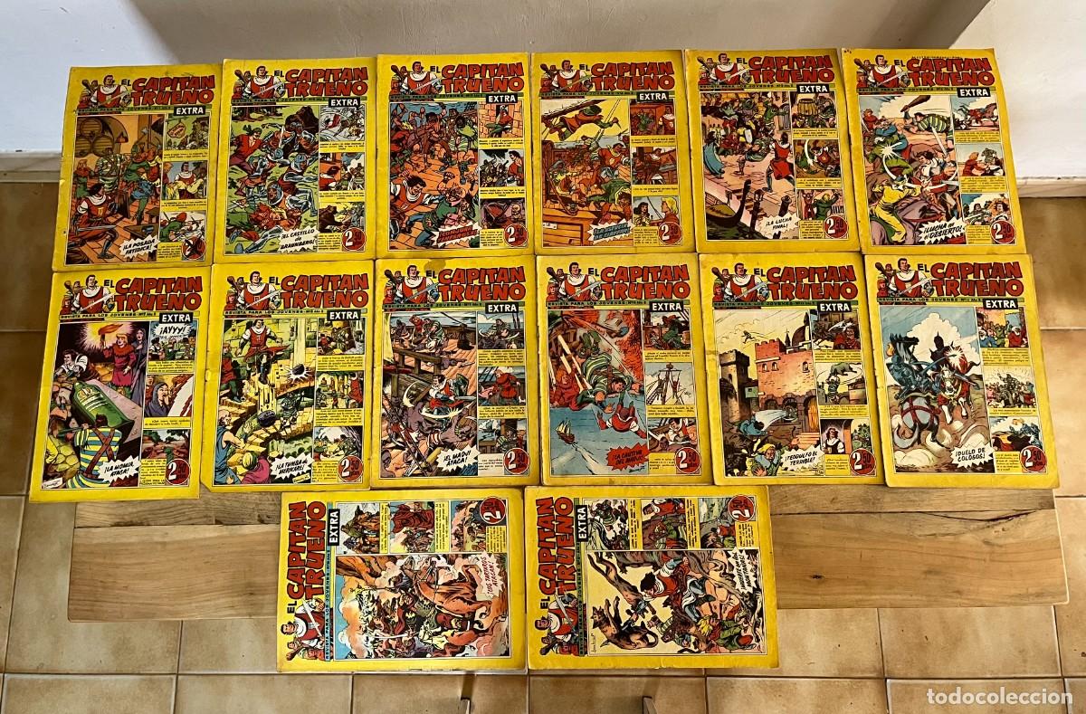 Tebeos: LOTE 14 COMICS CAPITAN TRUENO EXTRA 1960 ORIGINAL 1 AL 10 + 14 AL 17