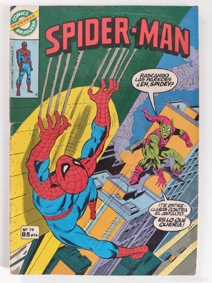 Tebeos: SPIDERMAN N&ordm; 19 &iexcl;El Duende Verde ataca! (Stan Lee & Gil Kane) + SPIDERWOMAN ~ MARVEL/BRUGUERA (1981)