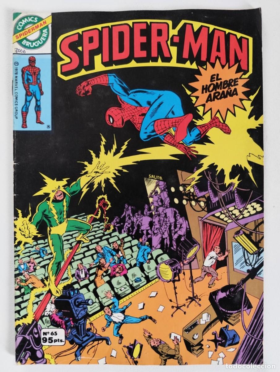 Tebeos: SPIDERMAN N&ordm; 65 (Lein Wein, Ross Andru) + LOS 4 FANT&Aacute;STICOS ~ MARVEL/BRUGUERA (1982)