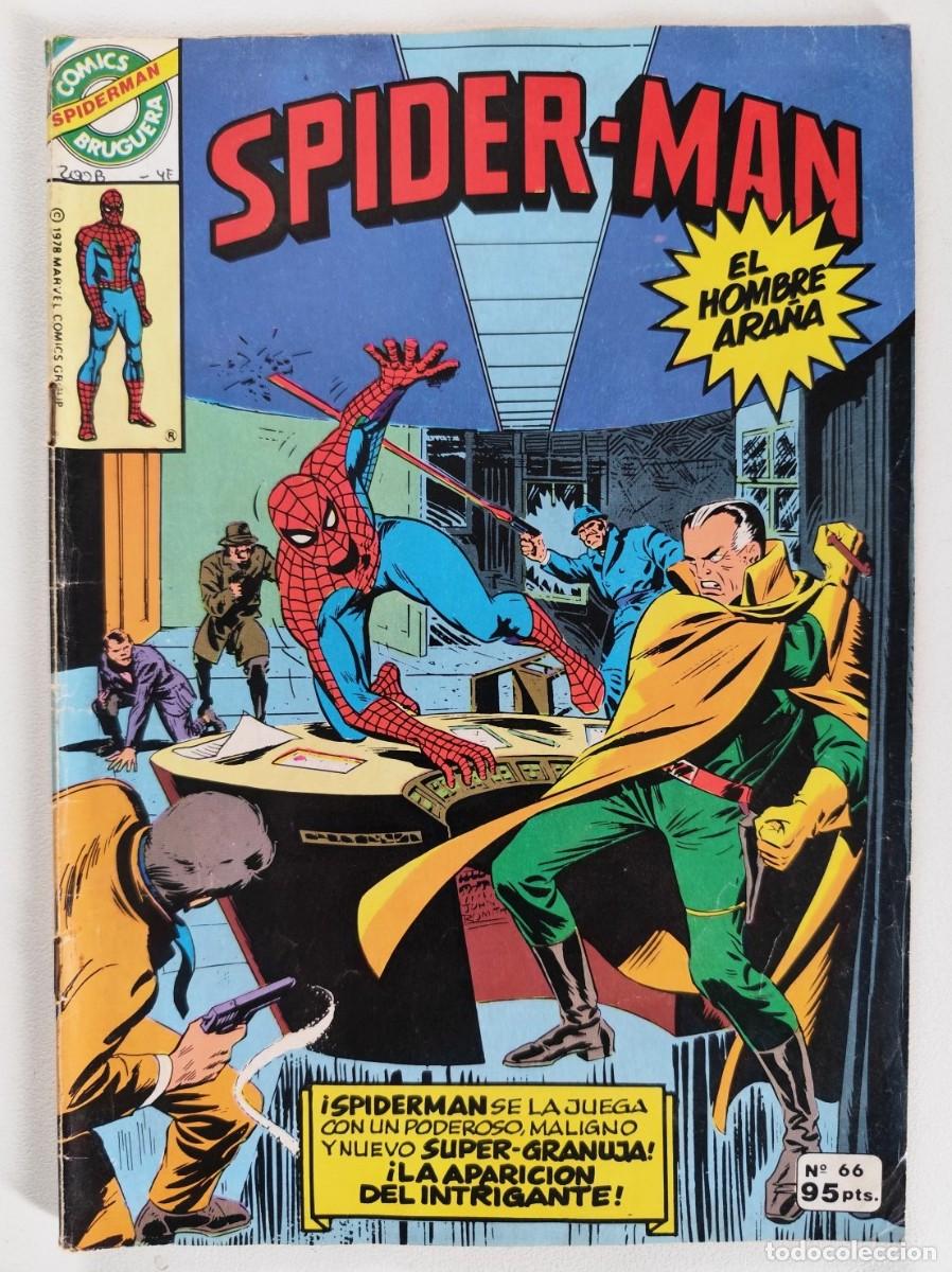 Tebeos: SPIDERMAN N&ordm; 66 (Stan Lee & John Romita Sr) + LOS 4 FANT&Aacute;STICOS ~ MARVEL/BRUGUERA (1982)