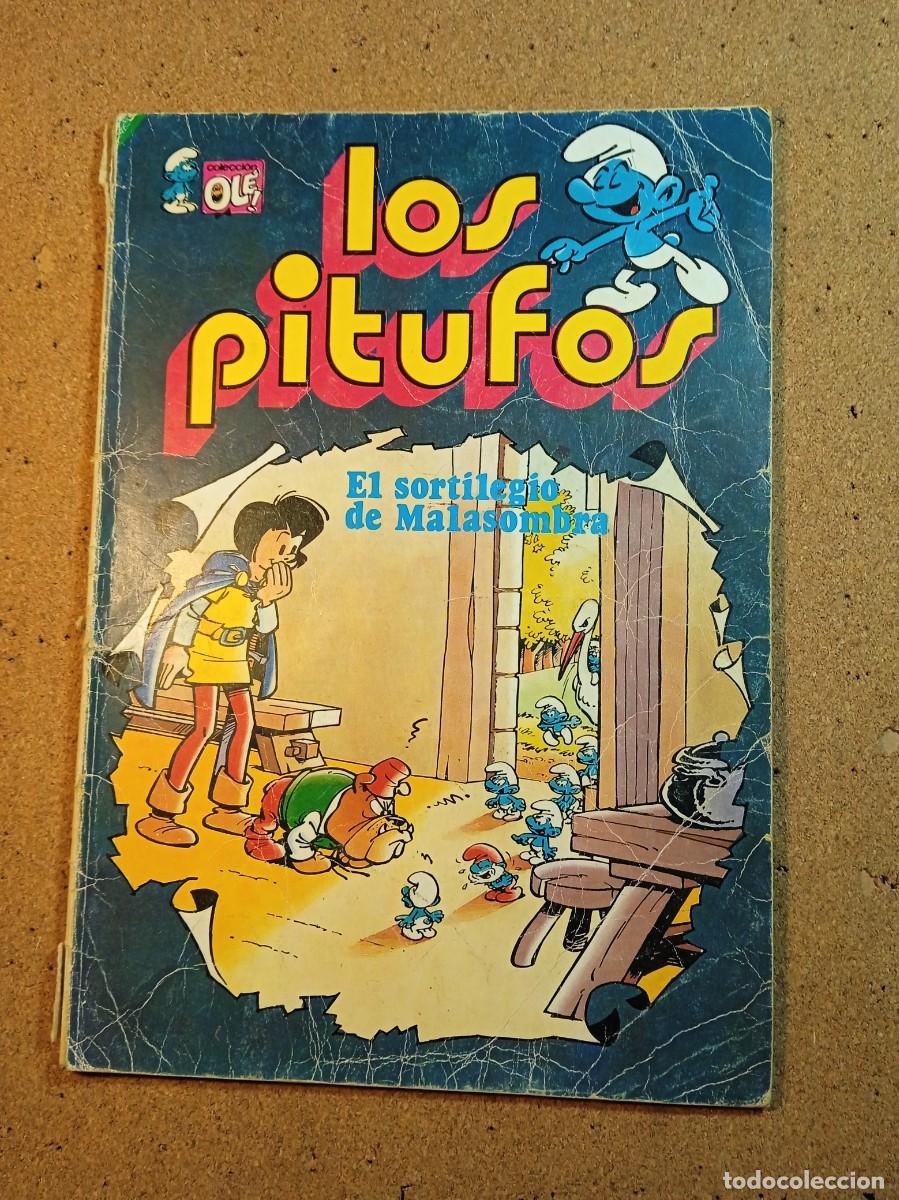 Tebeos: TEBEO DE OLE LOS PITUFOS EN LOS SORTILEGIOS DE MALASOMBRA DEL A&Ntilde;O 1983 N&ordm; 12