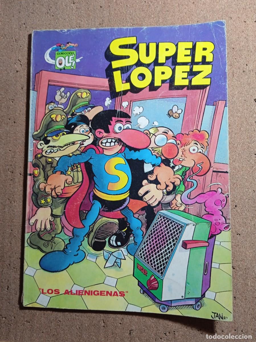 Tebeos: TEBEO DE OLE SUPER LOPEZ EN LOS ALIENIGENAS DEL A&Ntilde;O 1981 N&ordm; 4
