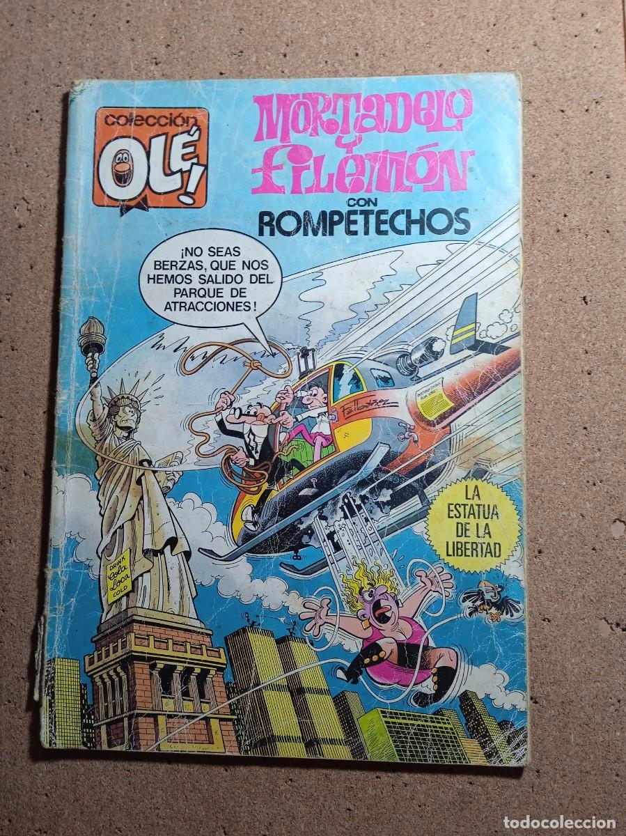 Tebeos: TEBEO DE OLE MORTADELO Y FILEMON CON ROMPETECHOS EN LA ESTATUA DE LA LIBERTAD DEL A&Ntilde;O 1984 N&ordm; 290