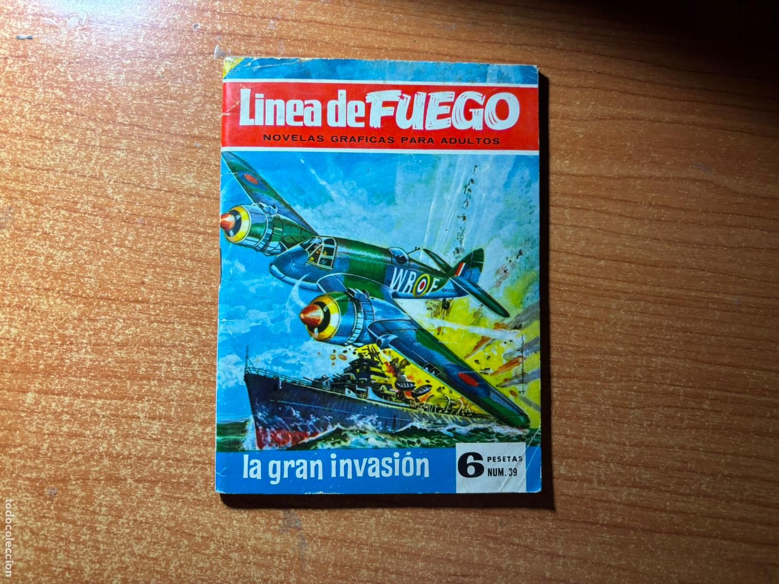 Tebeos: LINEA DE FUEGO N&ordm; 39 EDITORIAL BRUGUERA 1965