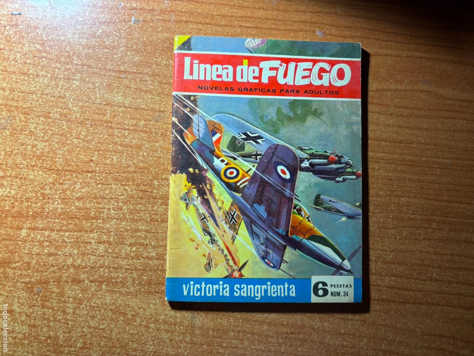 Tebeos: LINEA DE FUEGO N&ordm; 34 EDITORIAL BRUGUERA 1965