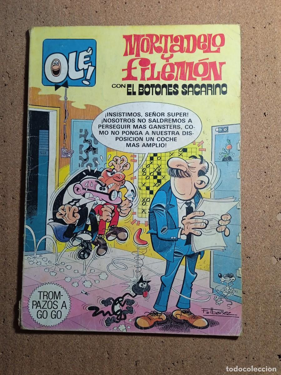 Tebeos: TEBEO DE OLE MORTADELO Y FILEMON CON EL BOTONES SACARINO EN TROMPAZOS A GO GO DEL A&Ntilde;O 1980 N&ordm; 249