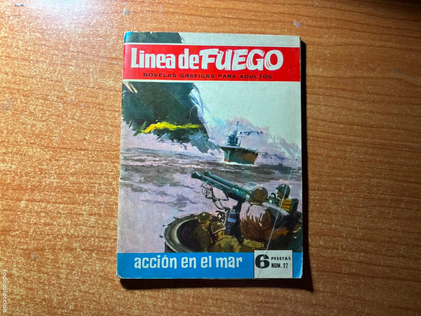 Tebeos: LINEA DE FUEGO N&ordm; 27 EDITORIAL BRUGUERA 1965