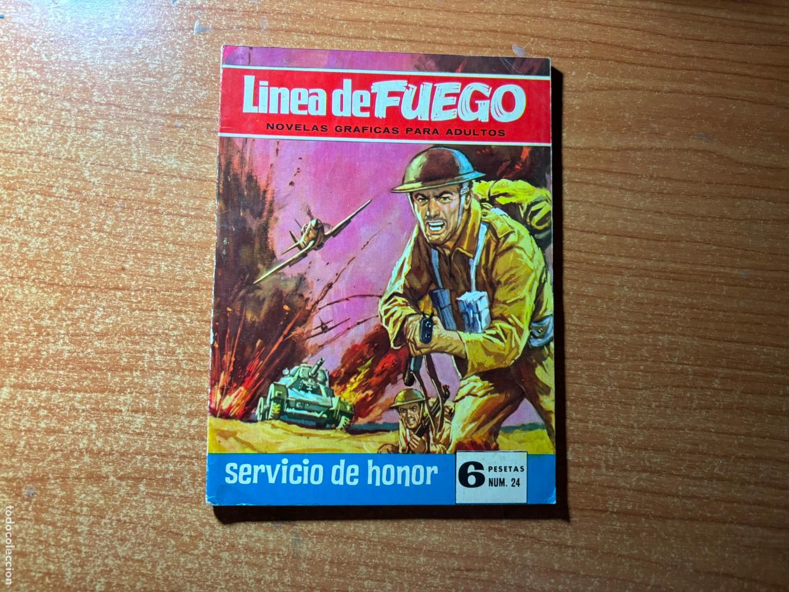 Tebeos: LINEA DE FUEGO N&ordm; 24 EDITORIAL BRUGUERA 1965