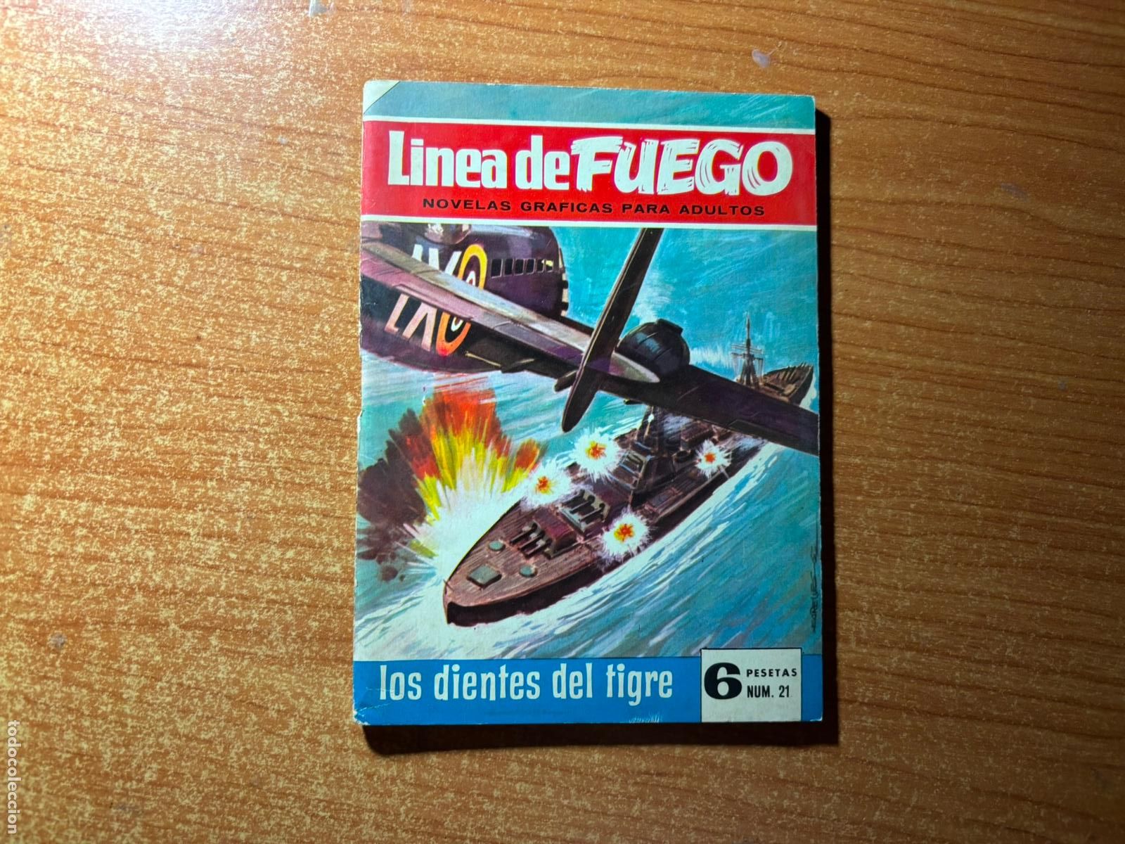 Tebeos: LINEA DE FUEGO N&ordm; 21 EDITORIAL BRUGUERA 1965