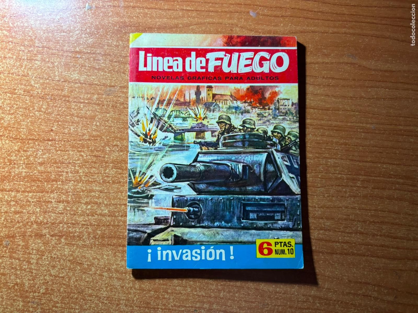 Tebeos: LINEA DE FUEGO N&ordm; 10 EDITORIAL BRUGUERA 1965