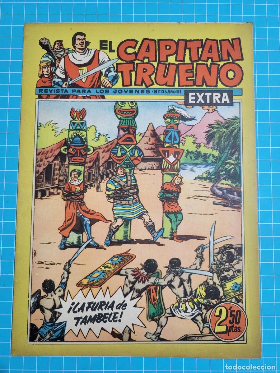 Tebeos: El capit&aacute;n trueno extra, N.&ordm; 136. Bruguera, 3 bolsa 3.