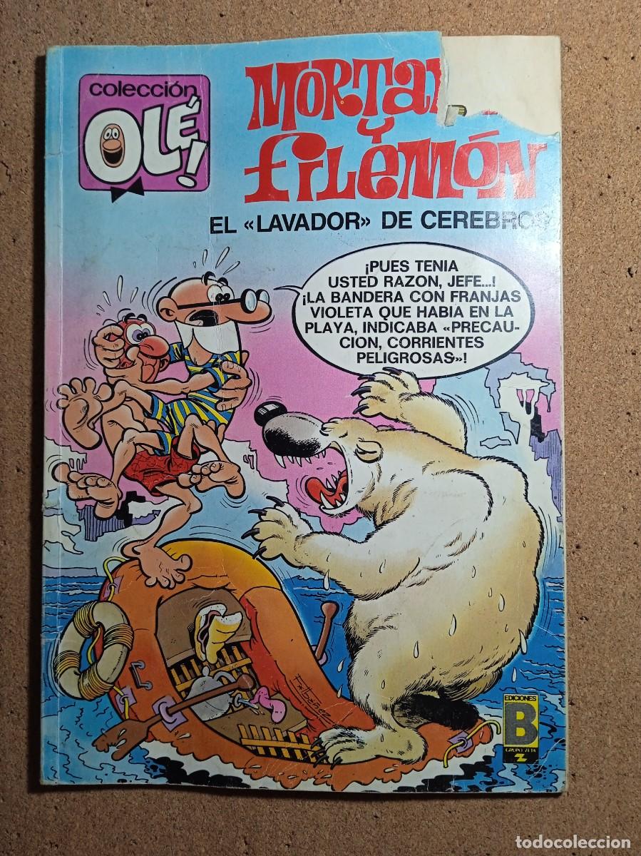 Tebeos: TEBEO DE OLE MORTADELO Y FILEMON EN EL LAVADOR DE CEREBROS DEL A&Ntilde;O 1988 N&ordm; 322 - M. 77