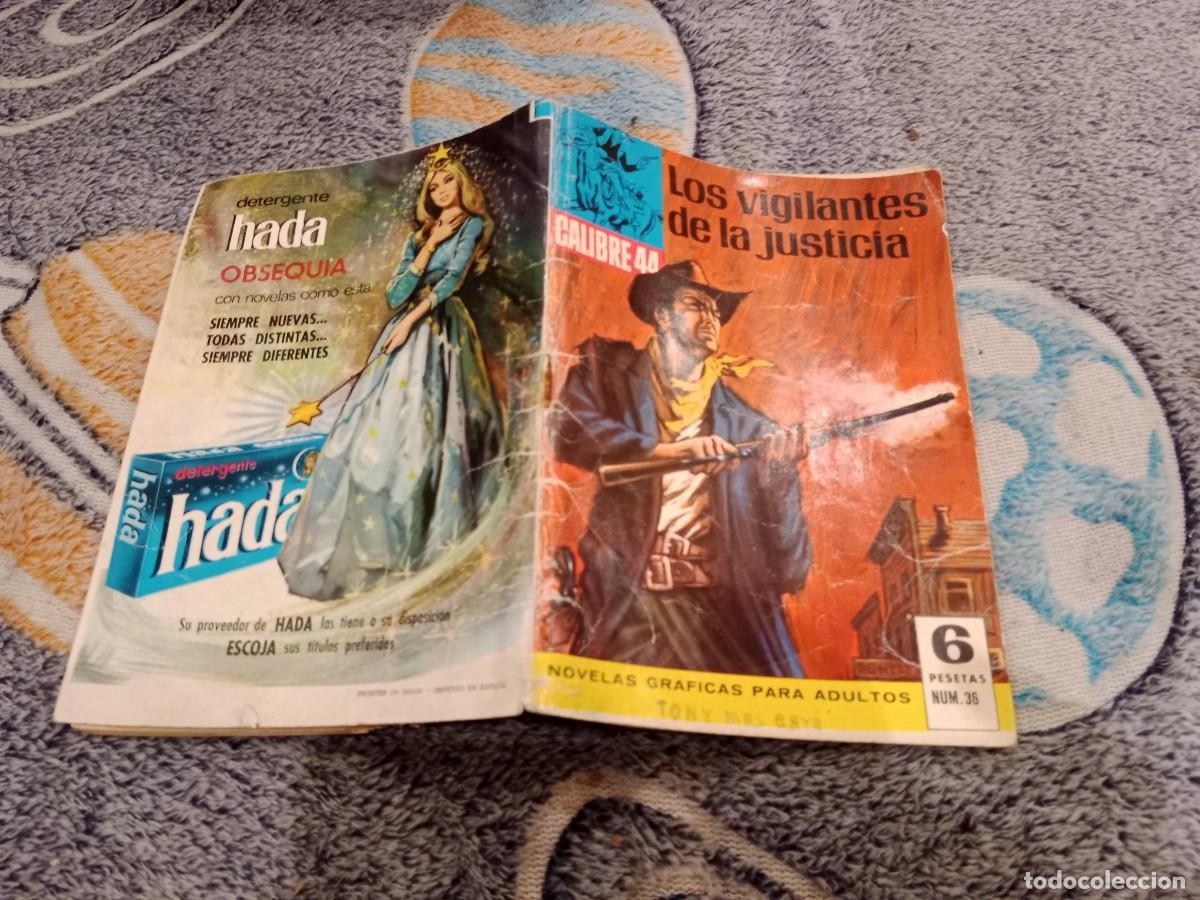 Tebeos: CALIBRE 44 N&ordm; 36 LOS VIGILANTES DE LA JUSTICIA / NOVELA GR&Aacute;FICA -EDITORIAL BRUGUERA 1966